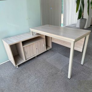 Bàn giám đốc chữ L gỗ cũ