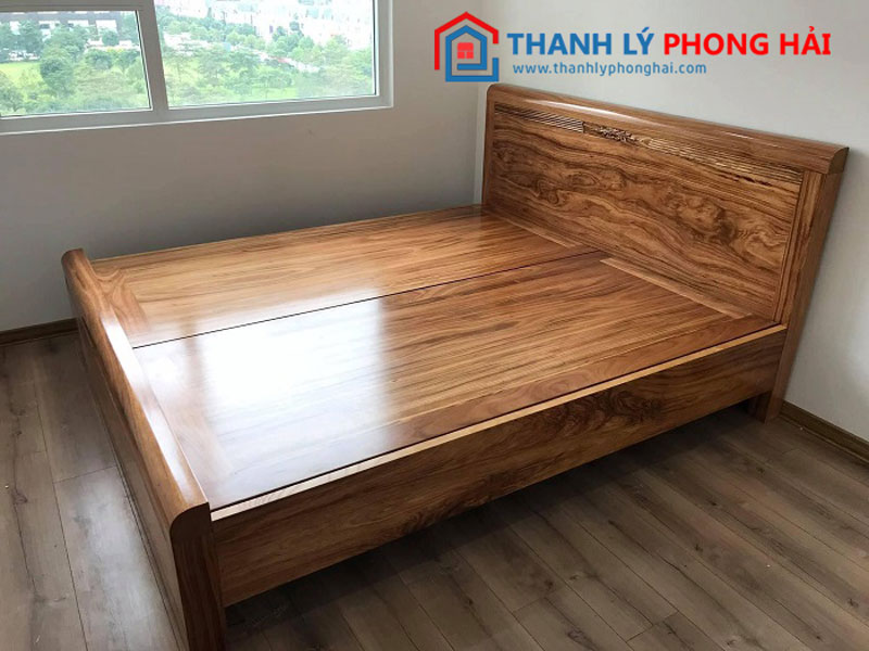 Giường ngủ hương xám