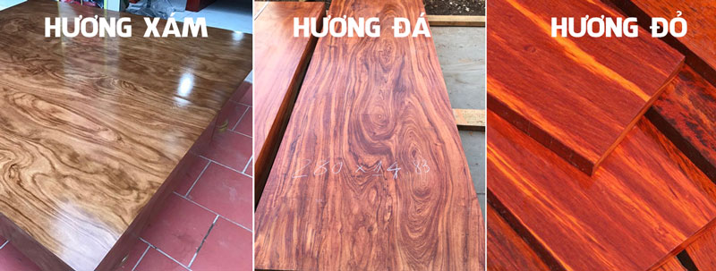 So sánh gỗ hương