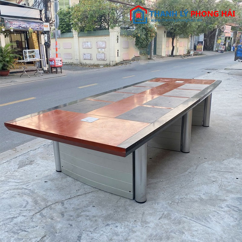 Thanh Lý Bàn Họp Gỗ CN Cũ 3m6 Mới 99%