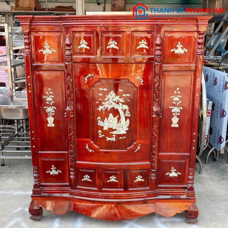 tủ thờ cũ khảm xà cừ