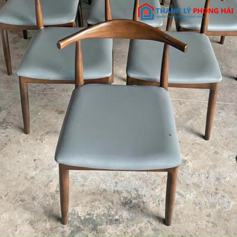 Ghế Cafe Gỗ Bọc Nệm Da