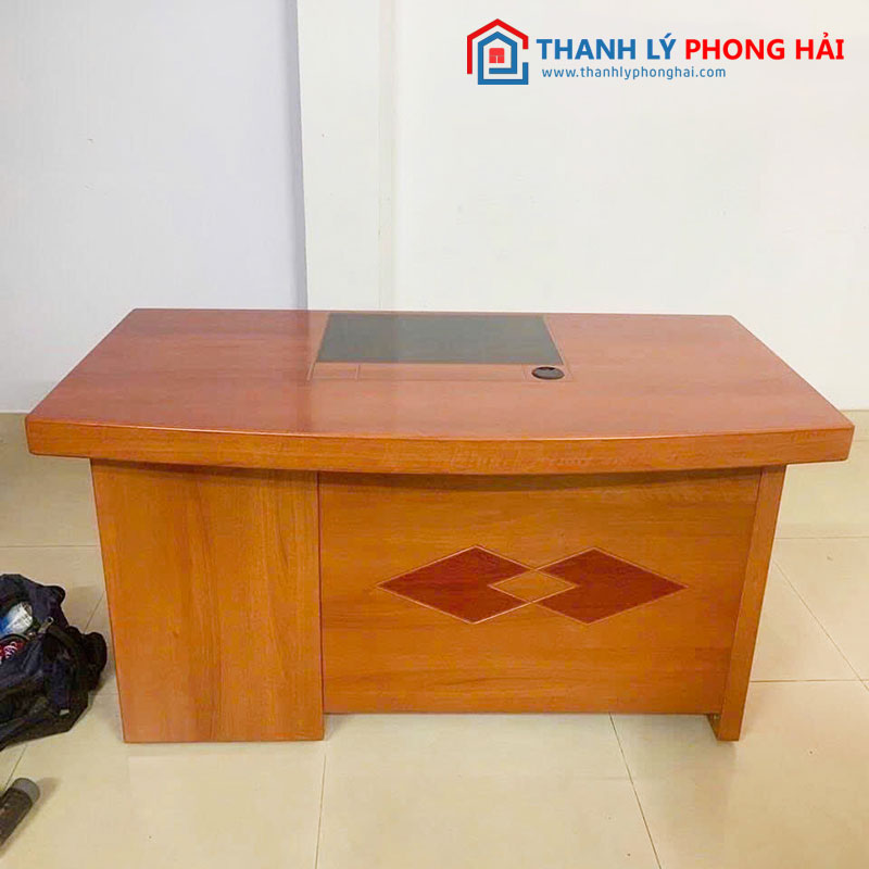 Thanh Lý Bàn Giám Đốc Màu Nâu Sáng 1m4 Mới 99%