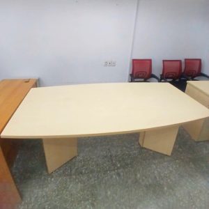 Bàn Họp Cạnh Cong Gỗ MDF 2m Cũ