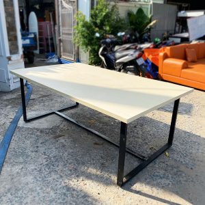 Bàn Họp Chân Sắt Mặt Gỗ 2m Cũ