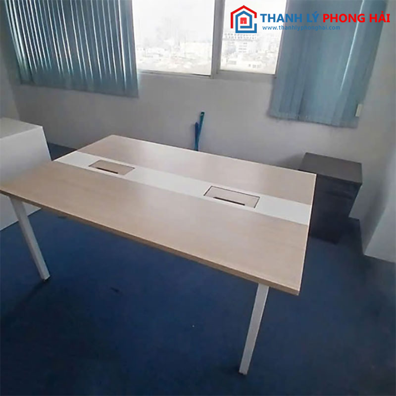 Bàn Làm Việc 1m6 Gỗ MDF Có Lỗ Đi Dây Cũ