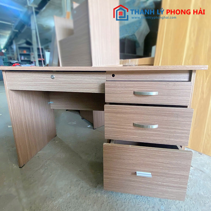 Bàn Làm Việc Có Hộc Kéo Màu Nâu Nhiều Size Cũ