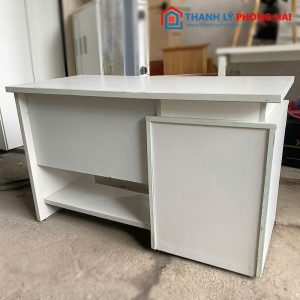 Bàn Làm Việc Có Hộc Trắng 1m2 Cũ