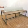 Bàn Làm Việc Nhóm 2m4 Có Vách Kính Cũ