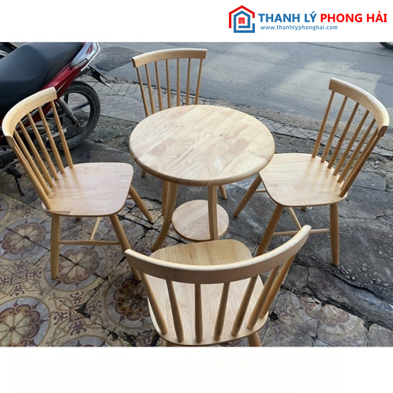 Bàn Ghế Cafe Gỗ Cao Cấp