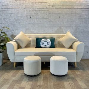 Thanh Lý Bộ Sofa Nhung Kèm Đôn Nhiều Mẫu Mới 99%