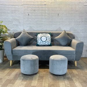 Thanh Lý Bộ Sofa Nhung Kèm Đôn Nhiều Mẫu Mới 99%