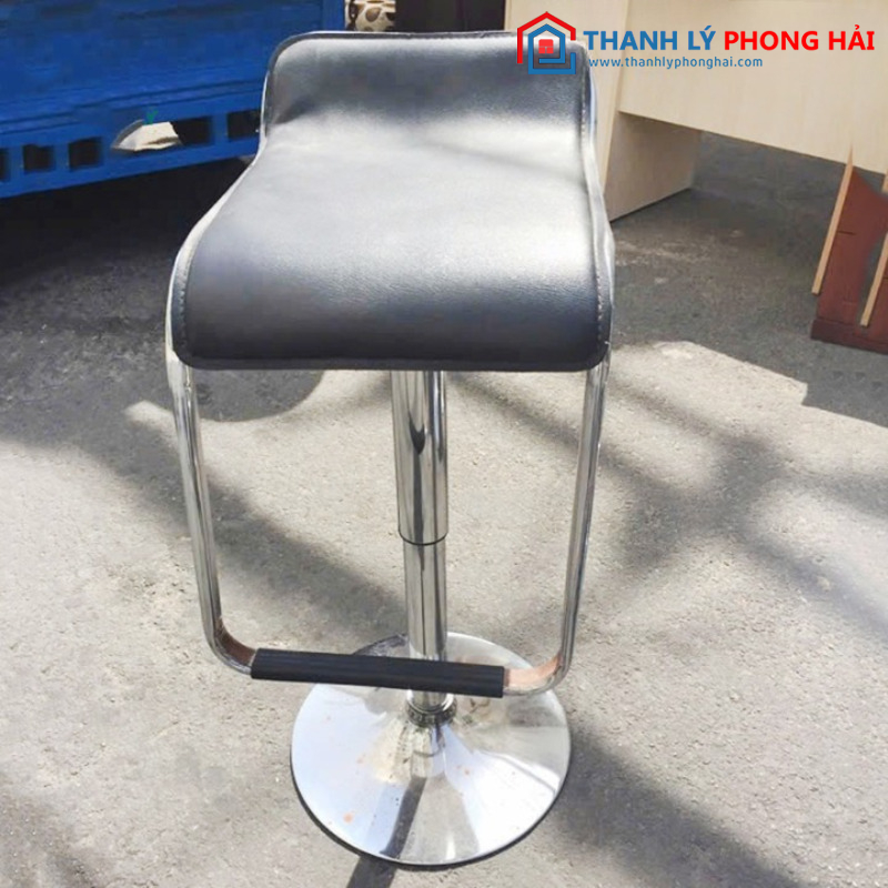 Ghế Bar Chân Inox Bọc Da Cũ