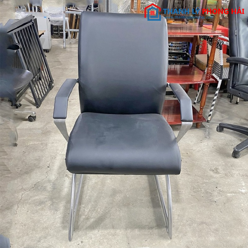 Ghế Văn Phòng Chân Quỳ Inox Bọc Da Cao Cấp Cũ