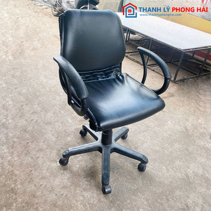 Ghế Xoay Bọc Da Đen Cũ Giá Rẻ