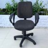 Ghế Xoay Văn Phòng Chân Nhựa Nỉ Đen Cũ