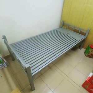 Giường Sắt 1m Sơn Xám Gọn Nhẹ Cũ