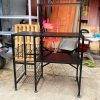 Kệ Để Chén 80cm Cũ Bằng Sắt Màu Đen