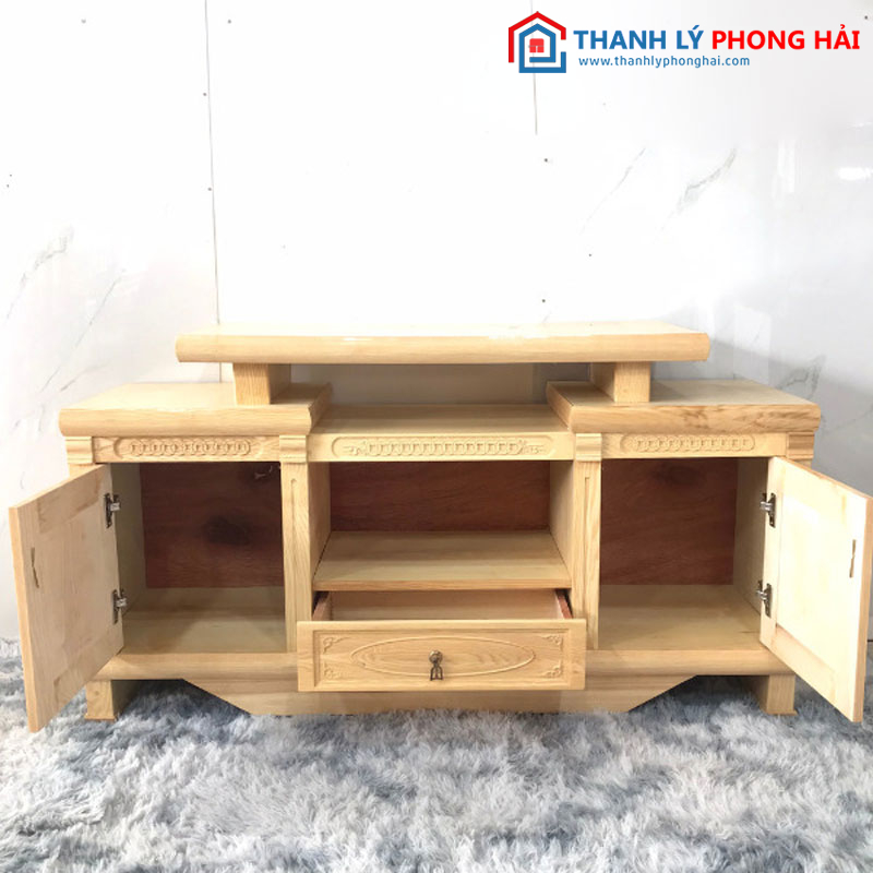 kệ tivi gỗ sồi 1m4