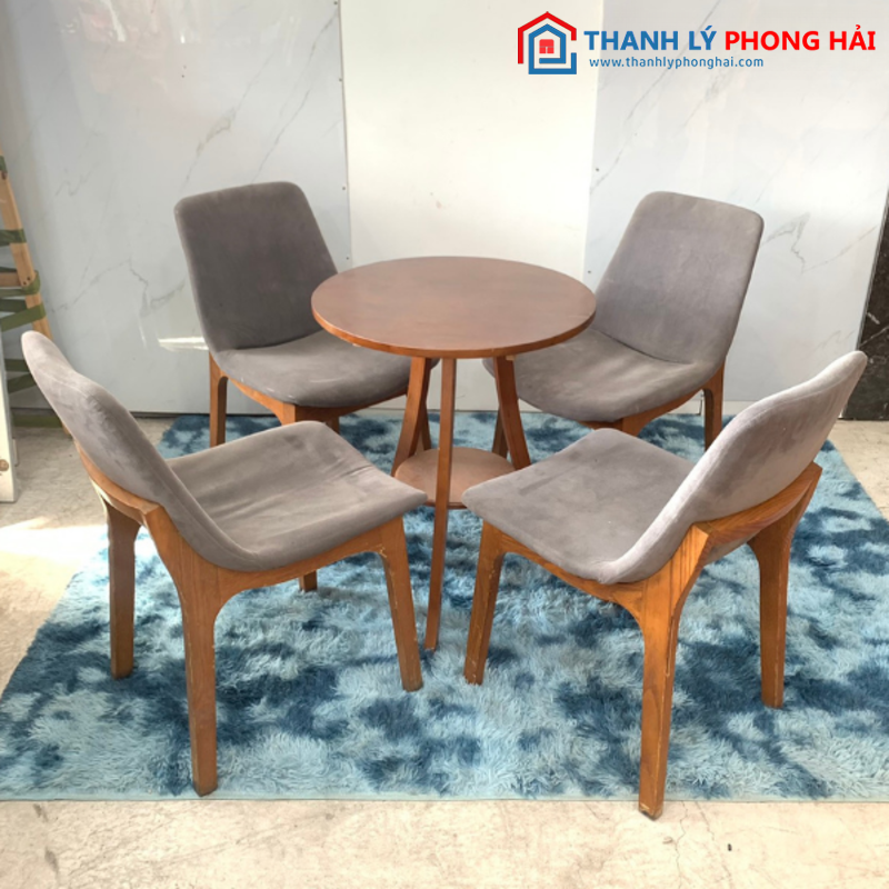 Bàn Ghế Cafe 4 Ghế