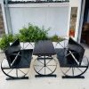 Bộ Bàn Ghế Cafe Chân Sắt