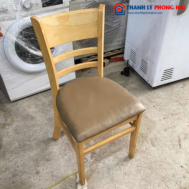 Thanh Lý Ghế Canbin Gỗ Cũ Lót Nệm