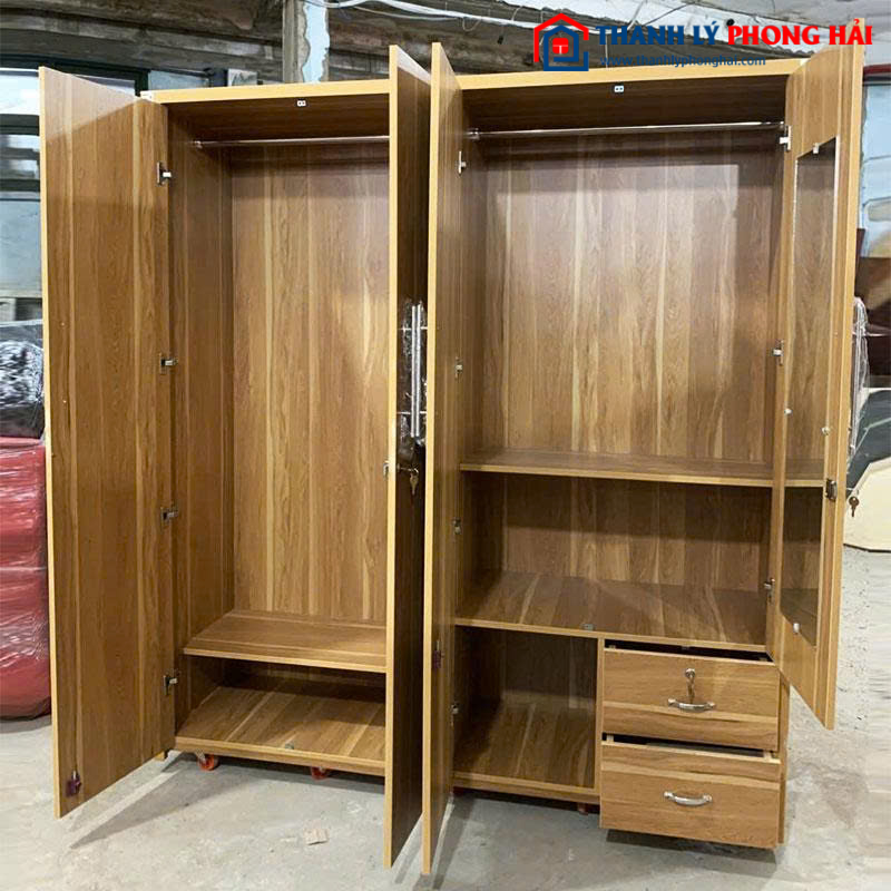Thanh Lý Tủ Áo 4 Cánh Tồn Kho Mới 99%