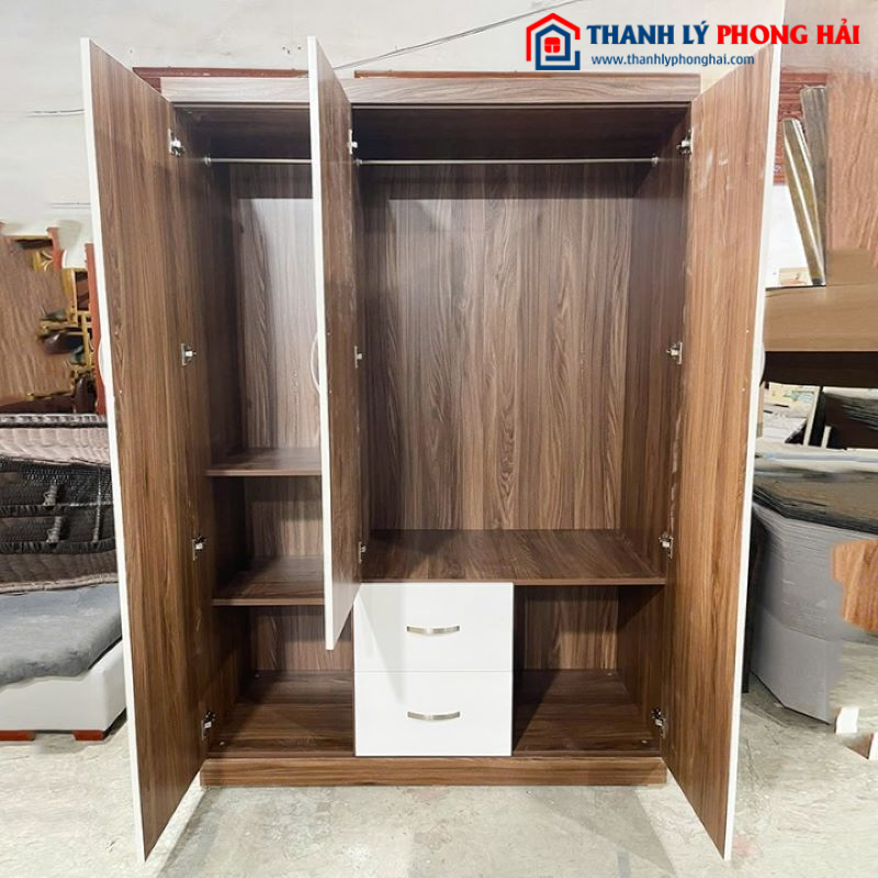 Thanh Lý Tủ Quần Áo 1m4 Hiện Đại Mới 99% (2 màu)