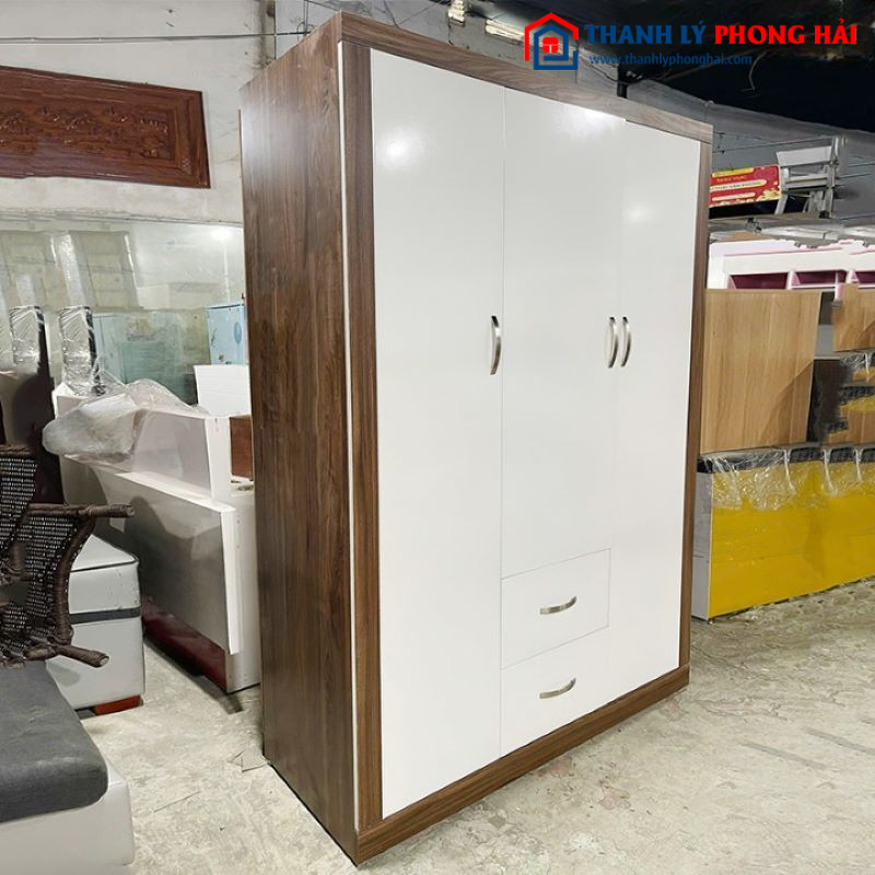 Thanh Lý Tủ Quần Áo 1m4 Hiện Đại Mới 99% (2 màu)
