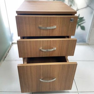 Tủ Cabin 3 Ngăn Gỗ MDF Nâu Cũ