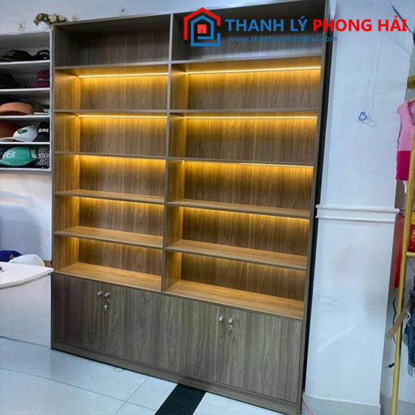 Tủ gỗ trưng bày 6 tầng