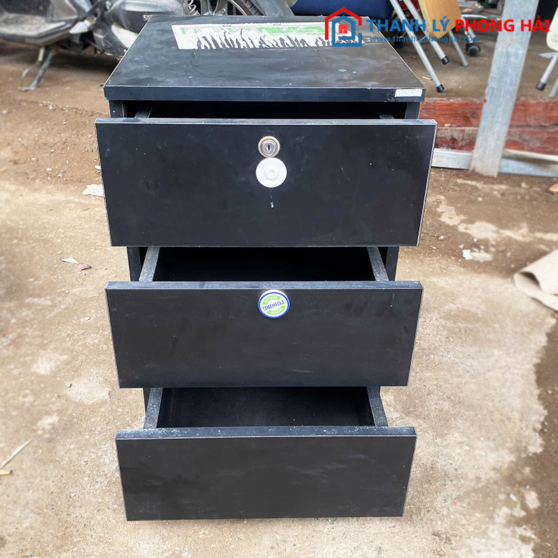 Tủ Hồ Sơ 3 Ngăn Kéo Gỗ Công Nghiệp 48cm Cũ