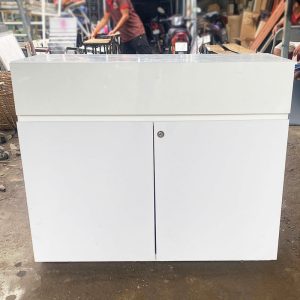 Tủ Hồ Sơ Gỗ MDF 1M Trắng Cũ