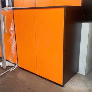Tủ Hồ Sơ Màu Cam Gỗ MDF 1m Cũ