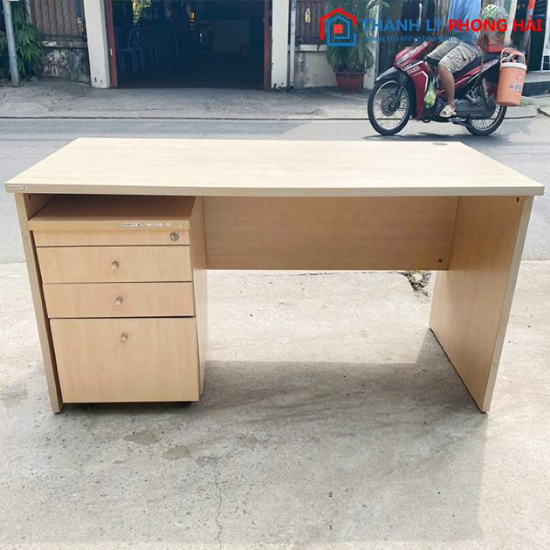 Bàn Làm Việc Kết Hợp Tủ Cabin 3 Ngăn Cũ (1m2/1m4)