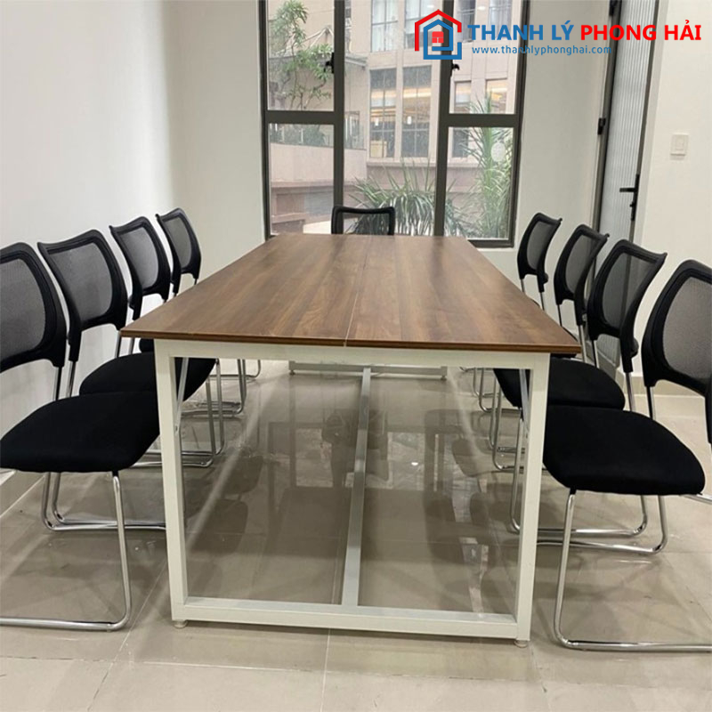 Thanh Lý Bàn Họp Gỗ MFC 2m4 Mới 99%
