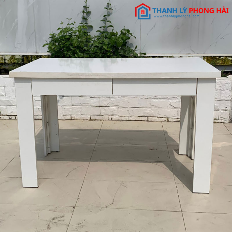 Bàn Làm Việc 1m2 Gỗ Cũ Có 2 Hộc Kéo