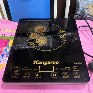 Bếp Điện Kangaroo In Hoa Văng Vàng Cũ mặt nghiêng
