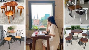 Bộ bàn ghế cafe chill