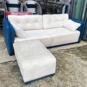 Bộ Sofa Nhung Kèm 2 Gối Và 1 Đôn 2m Nhiều Màu