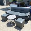 Bộ Sofa Thuyền Bọc Da Simili Khung Gỗ 2