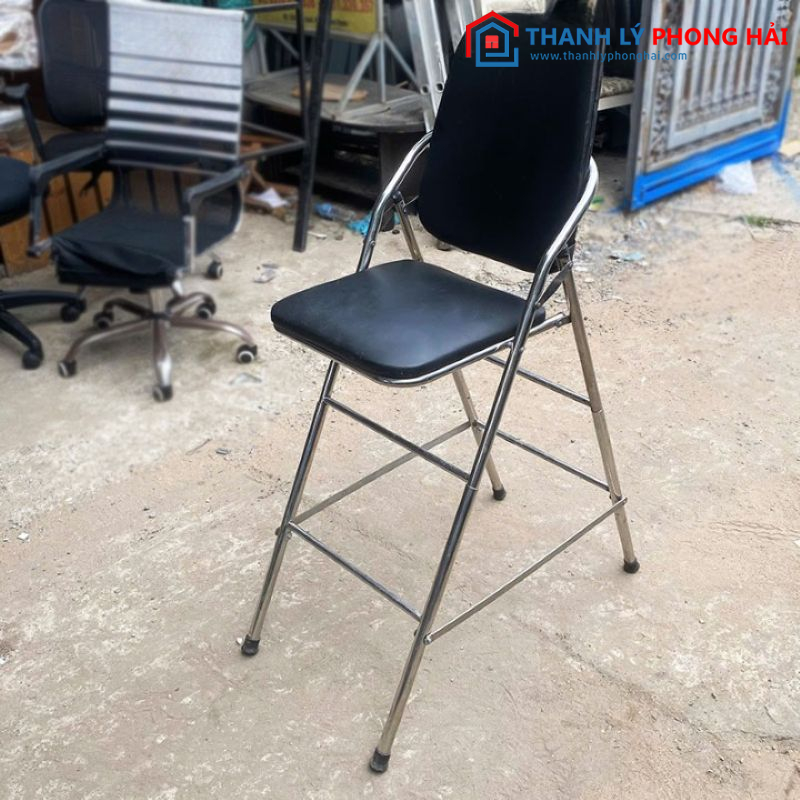Ghế Bar Gấp Gọn Chân Cao 1m25 2