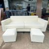 Ghế Sofa Da Màu Kem Sáng 1m7 Cũ