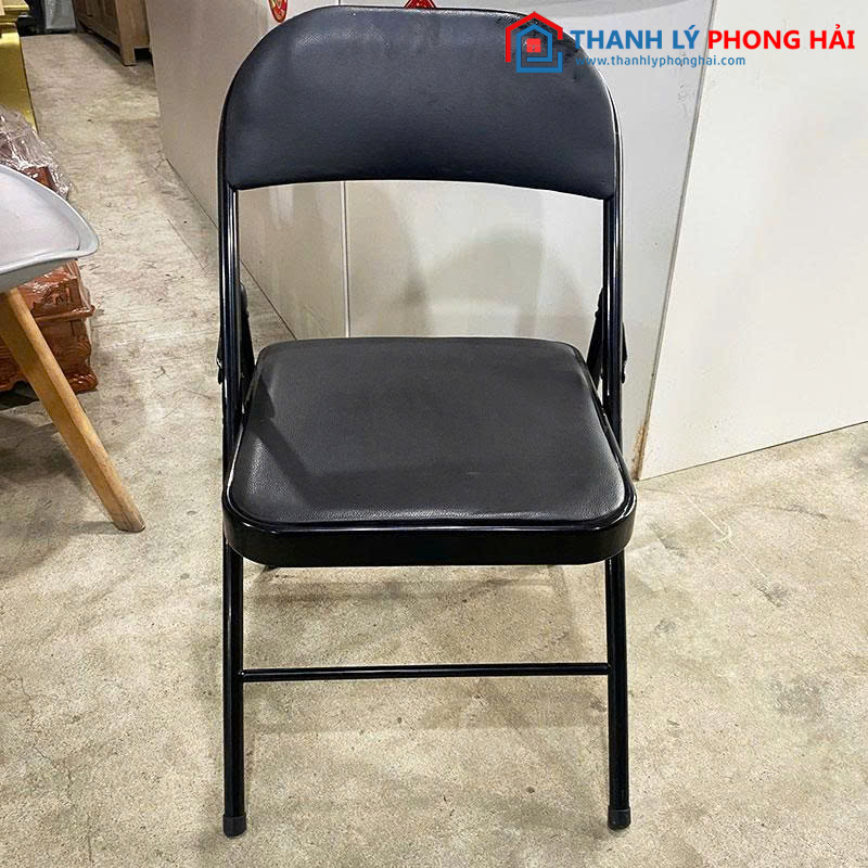 Ghế Xếp Màu Đen Khung Sắt