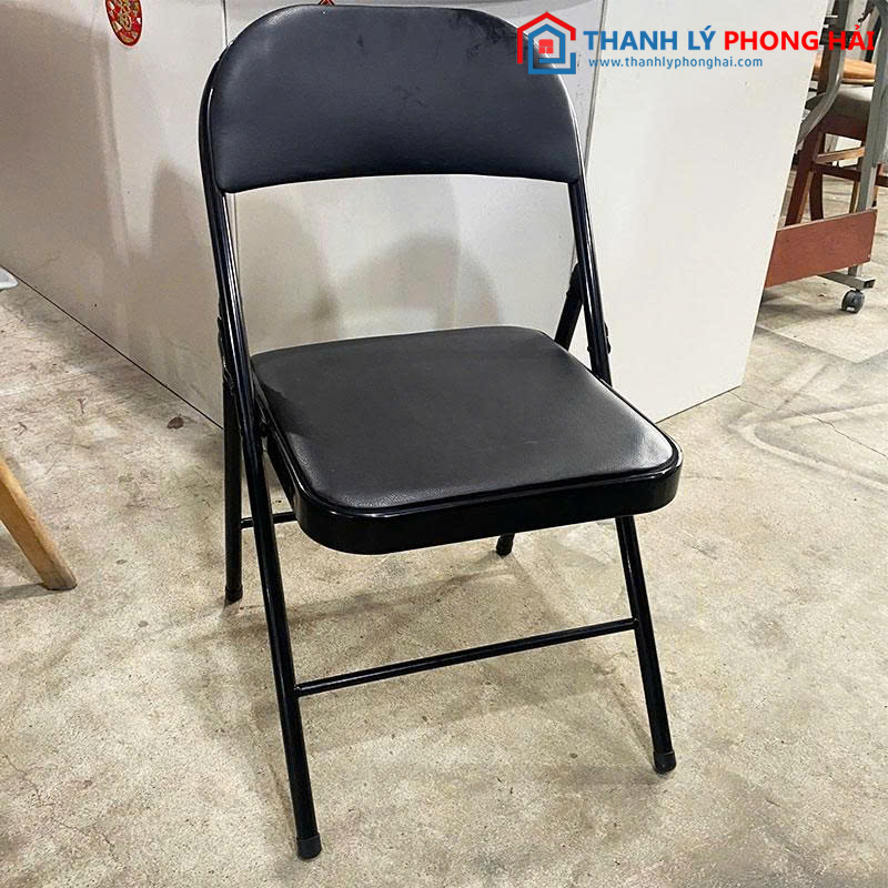 Ghế Xếp Màu Đen Khung Sắt giá rẻ