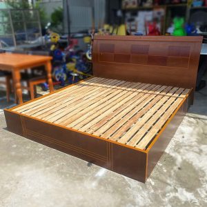 Giường Gỗ MDF Đầu Giường Cao 1m8 Cũ góc nghiêng
