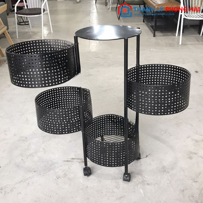 Kệ chén xoay đa năng inox hiện đại