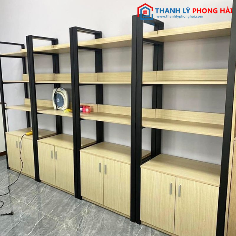 Kệ Gỗ 3 Tầng 2 Cánh 1m