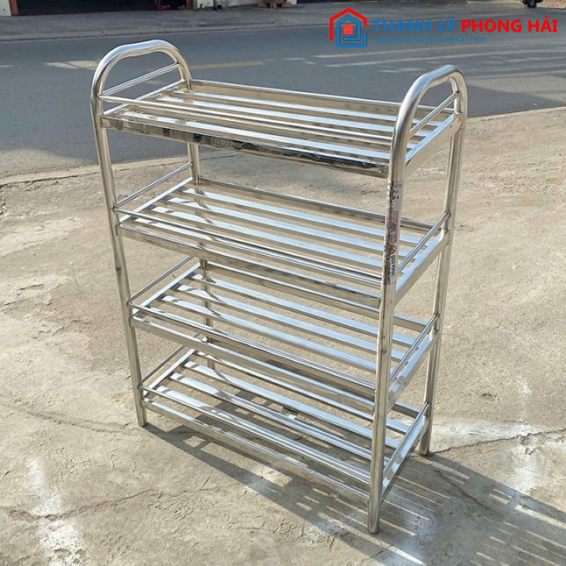 Kệ inox Qui Phúc 4 tầng thanh lý