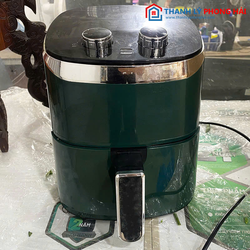 Nồi Chiên Không Dầu Màu Xanh Cũ chính diện